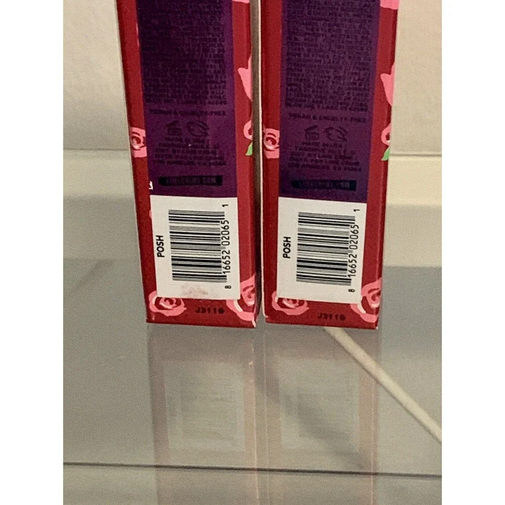 (2) Lime Crime POSH Velvetines Liquid Lipstick Matte Metallic Purple Shimmer NEW